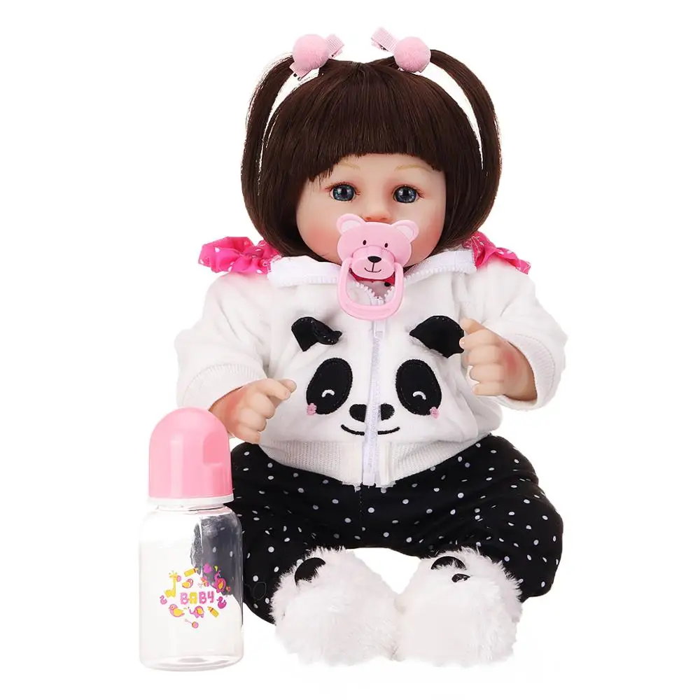 Pickwoo Bebes reborn 48 см куклы для маленьких девочек Мягкие силиконовые Boneca Reborn Brinquedos Bonecas детские подарки игрушки на кровать