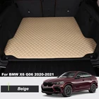 Кожаный коврик для багажника автомобиля для BMW X6 G06 2019 2020, напольный коврик для заднего багажника, поднос, ковер, подкладка для груза, автомобильные аксессуары
