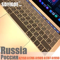 laptop keyboard cover for macbook pro 13 15 touchbar keyboard protective film color keyboard case a2159 a1707 a1706 a1989a1990