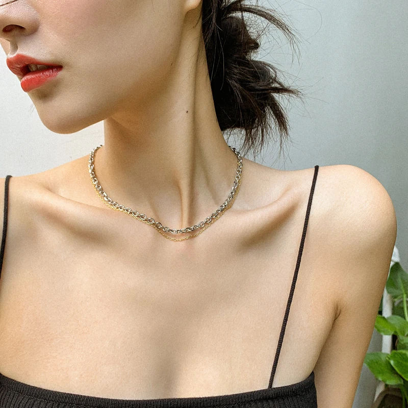 

Fashion Simple Jewelry Star Same Paragraph Justine Clenquet chain Choker Necklace Fairy Luxury Clavicle For Women Wedding Gifts
