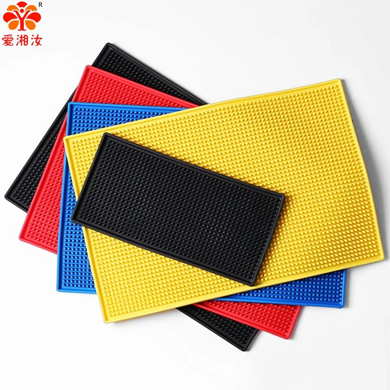 

Waterproof Pad,Bar Table Cup Silicone Mat, Rectangular Filter Water Cushion,Black,Gray,Red,Green,Yellow,Bar Tools
