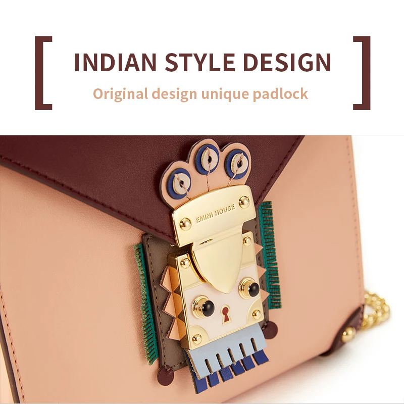 EMINI HOUSE Сумка с клапаном в индийском стиле оригинальная сумка на цепочке женские