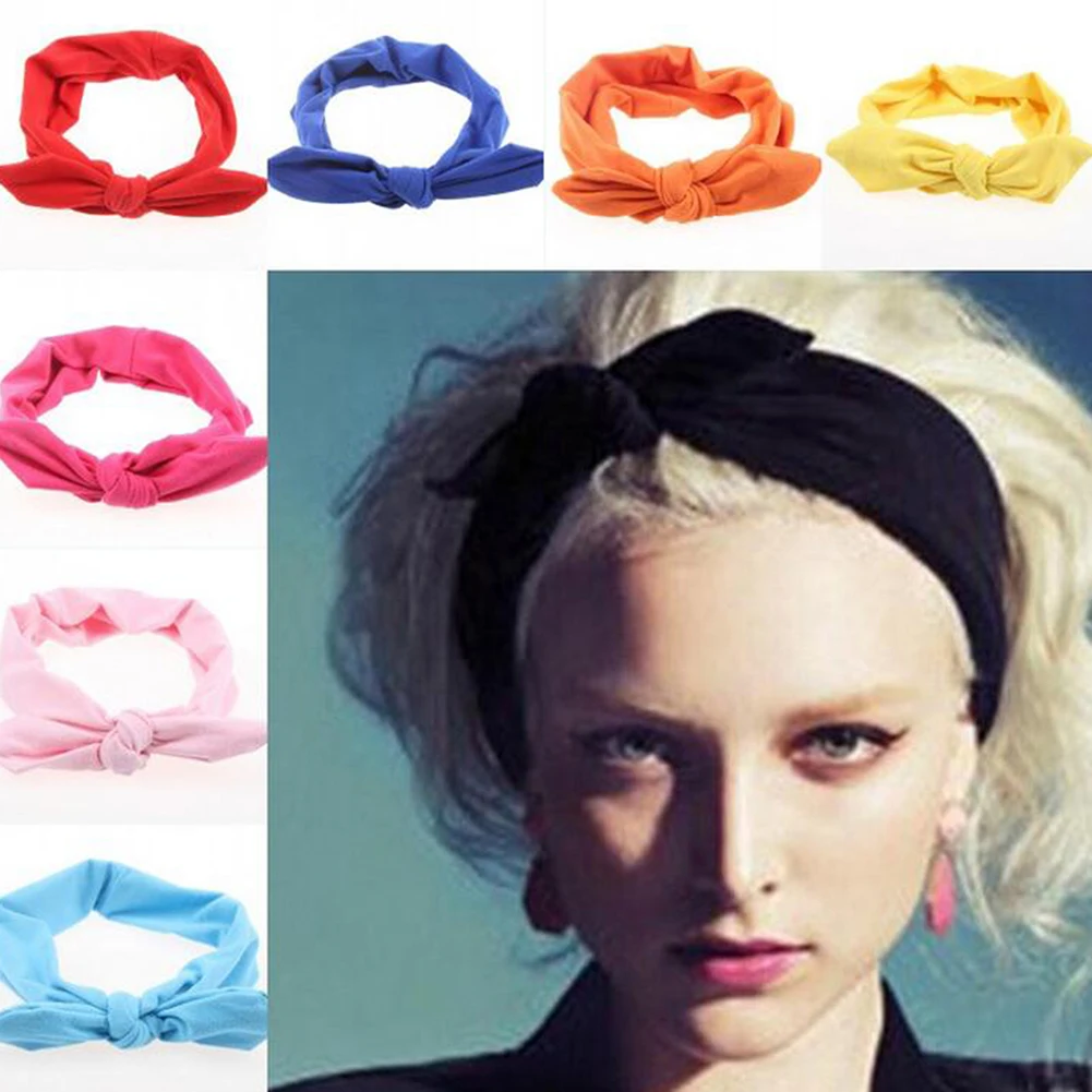Женская эластичная лента для волос с узлом и бантом| |