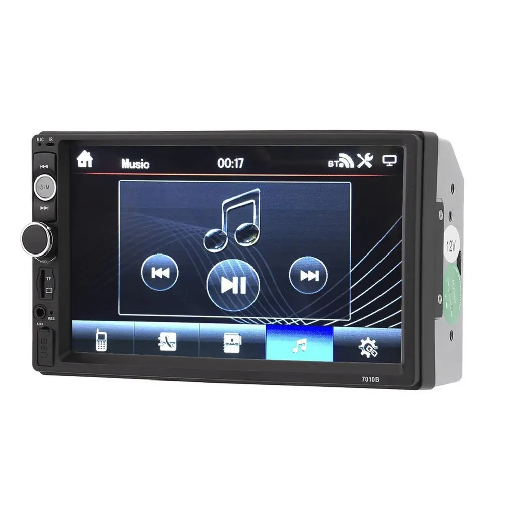 7010B 7-дюймовый автомобильный MP5-плеер Dubbele 2DIN Bluetooth сенсорный экран стерео радио Hd