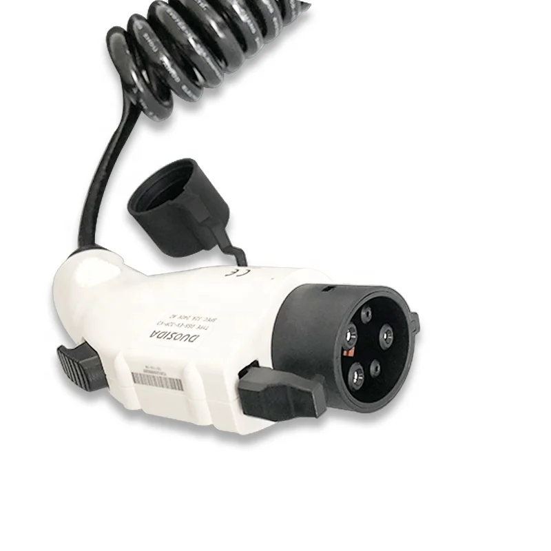 値段 Tuv証明書32aタイプ1からタイプ2 Ev充電ケーブルスプリングスパイラルケーブルj1772ケーブル