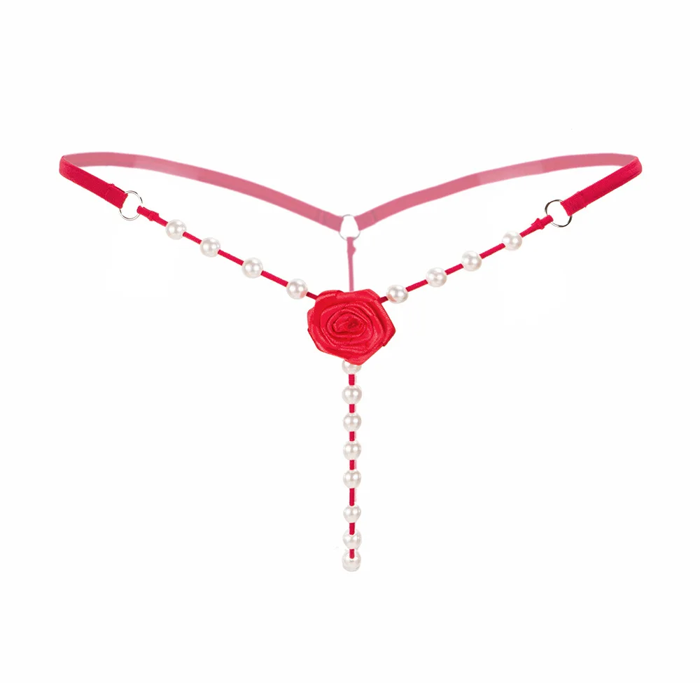 Женское нижнее белье размера плюс жемчужное бикини массажные стринги Нижнее