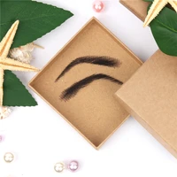 aiyee for womens jolie style fake eyebrows lace human hair fake eyebrows artificial weaving eyebrow wigs wave style eyebows