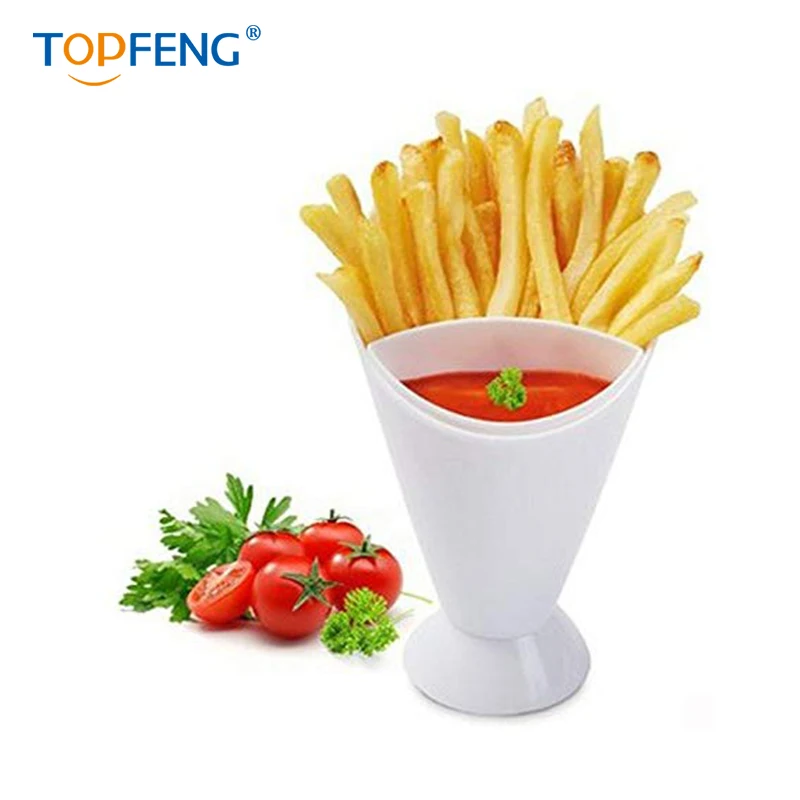 2 в 1 французский конус для картошки фри с чаша макания инструмент картофеля