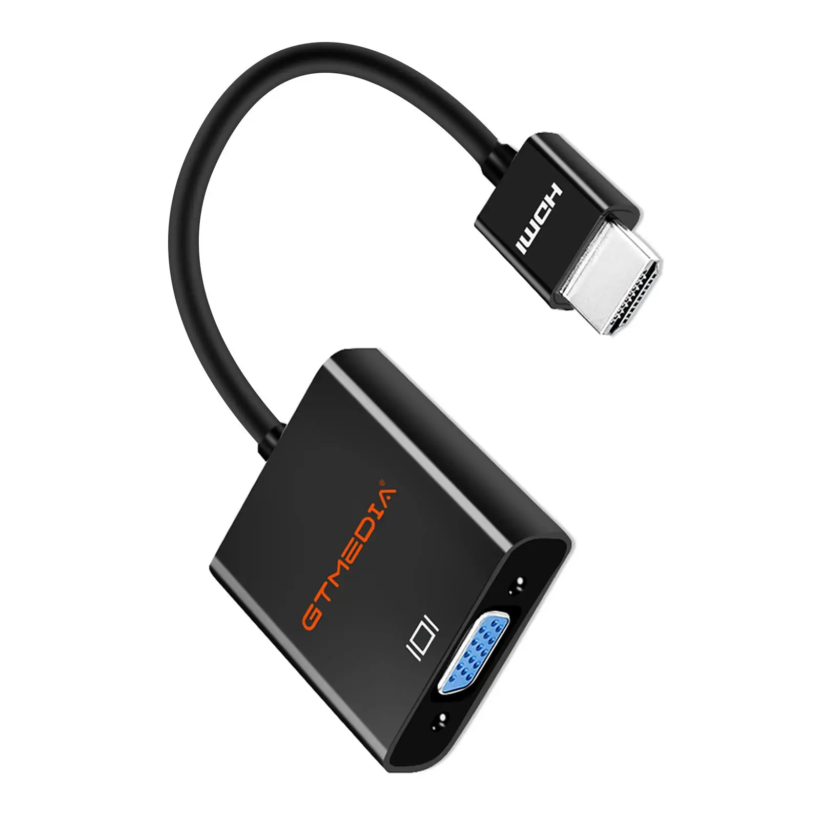 Кабель HDMI GTMEDIA совместимый адаптер преобразователь цифрового видео в VGA с аудио