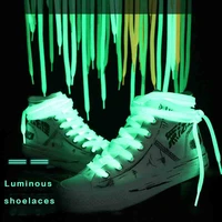 7 colors reflective shoes luminous flat wide double layer sports canvas shoes personality trendy white fluorescent shoelaces
