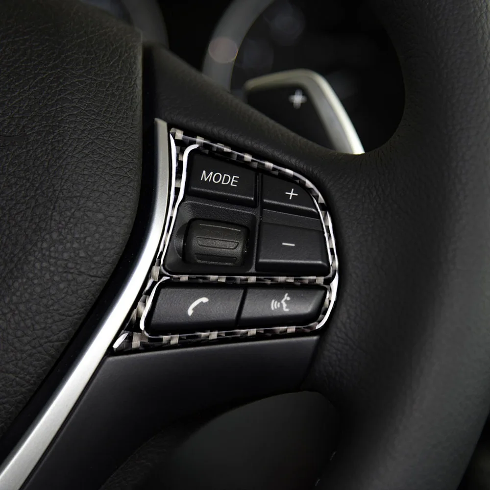 Наклейка на руль автомобиля углеволоконная накладка декоративная рамка для BMW F30