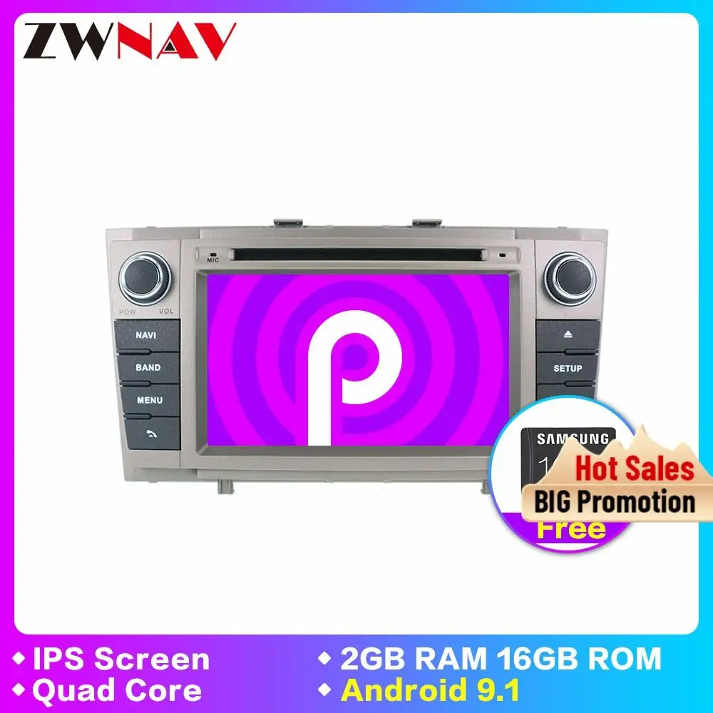 Четырехъядерный Android 9 1 Автомобильный DVD стерео Мультимедиа для. Toyota T27 Avensis 2009 2014