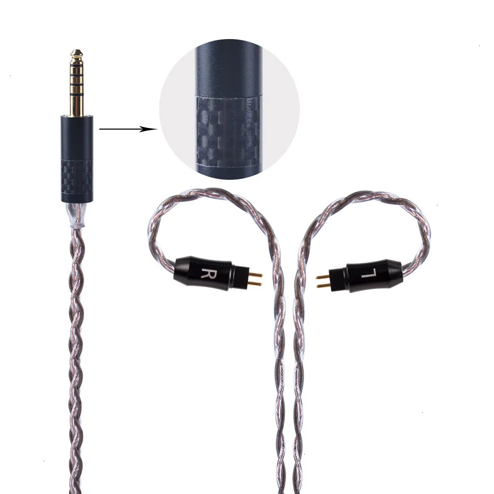 UPOCC NEOTECH 26AWG 7N монокристаллической Медь кабель 2,5/3,5/4,4 мм балансный кабель для наушников с MMCX импорт из Тайваня для HQ8