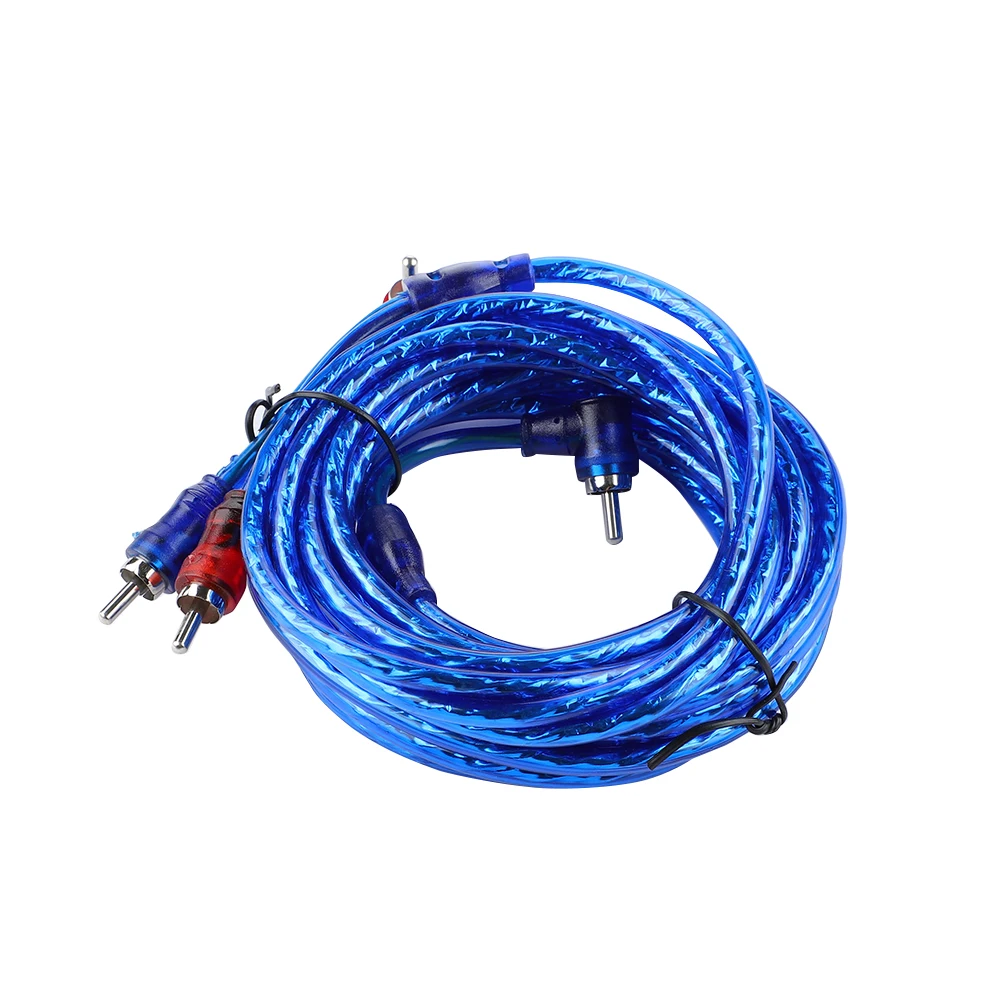 5M 2 RCA to Plug Car Audio Amplifier Braided Pure Copper Cable Cord Wire Line for Home Cinema Digital Stereo Hi-Fi System | Автомобили и