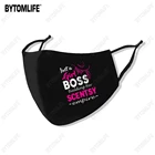 Маска для лица из полиэстера, многоразовая, стирающаяся, с классическим принтом