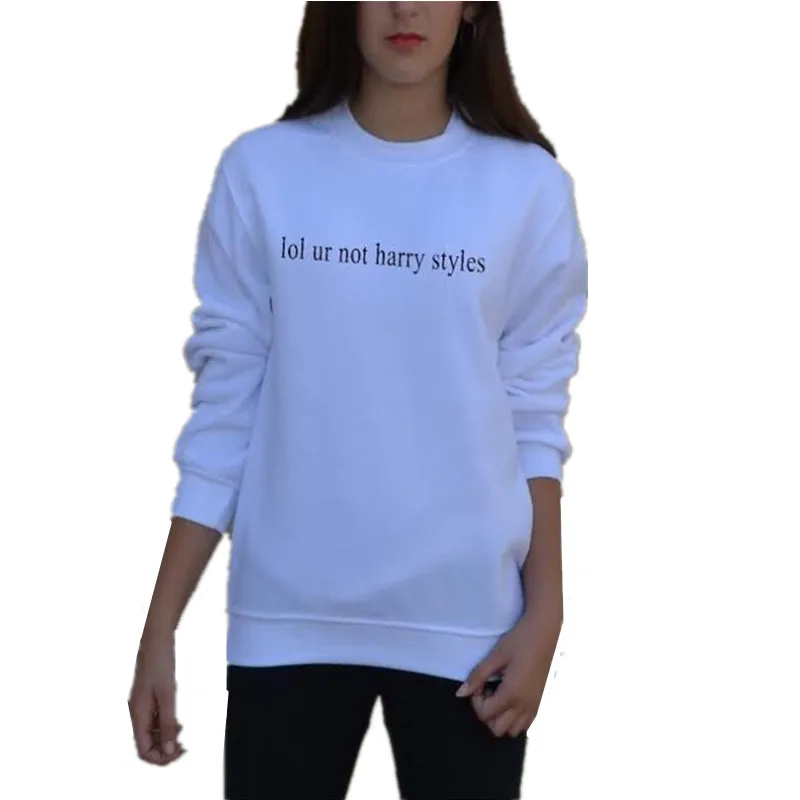 Женская толстовка с длинными рукавами и принтом в виде букв Осенняя Повседневная