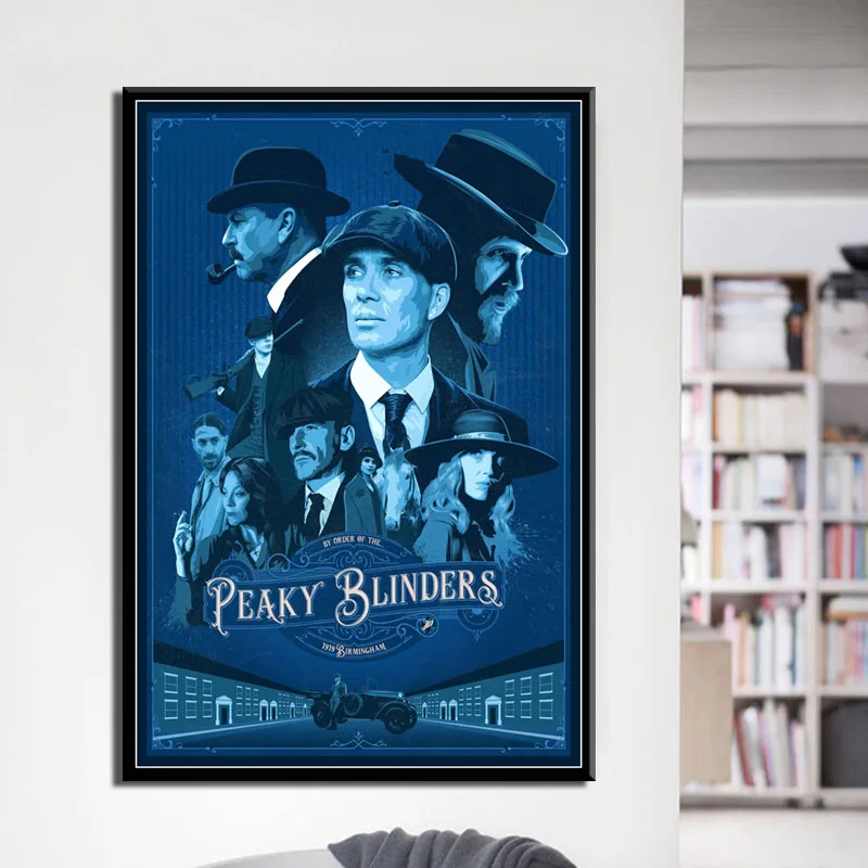 

Peaky Blinders Hot TV Series Show Art Painting Silk Canvas Poster Wall Home Decor