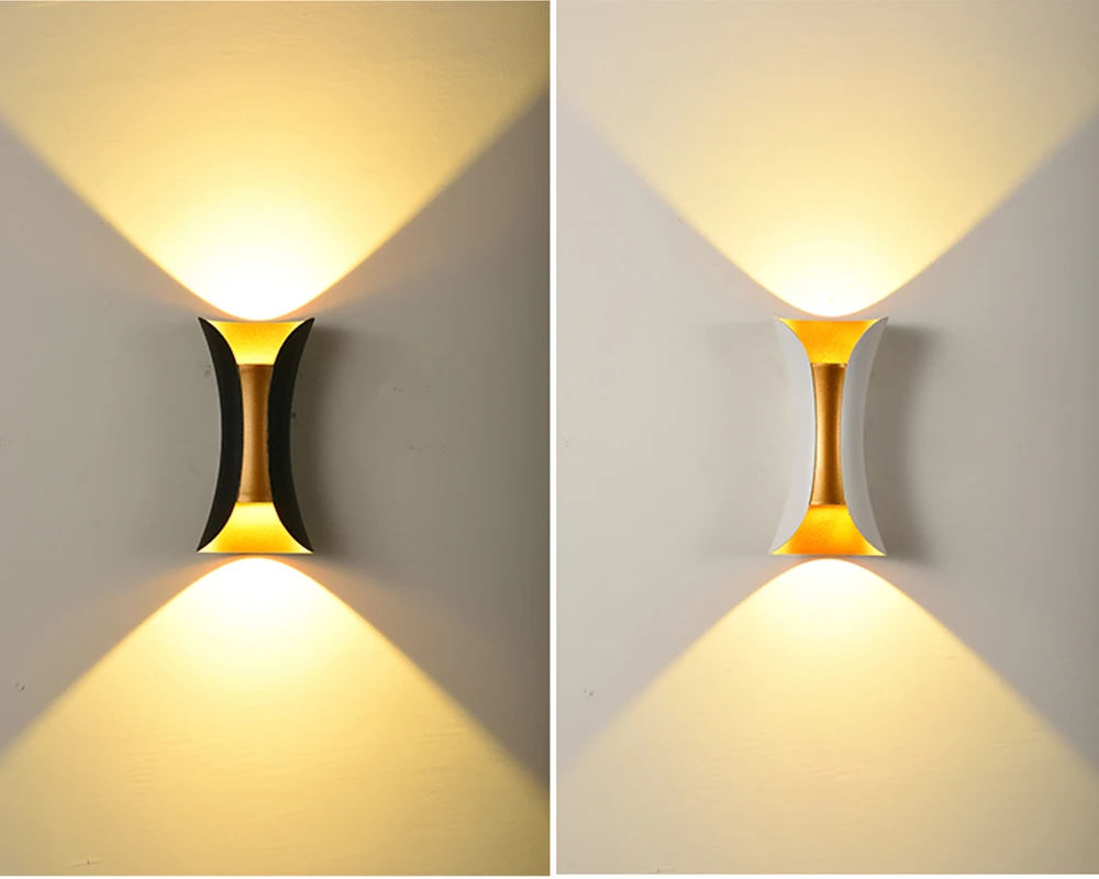 

10 Вт светодиодный настенный светильник IP65 открытый Водонепроницаемый сад настенный светильник в помещении коридор спальни гостиной настенные украшения светильник ing алюминий