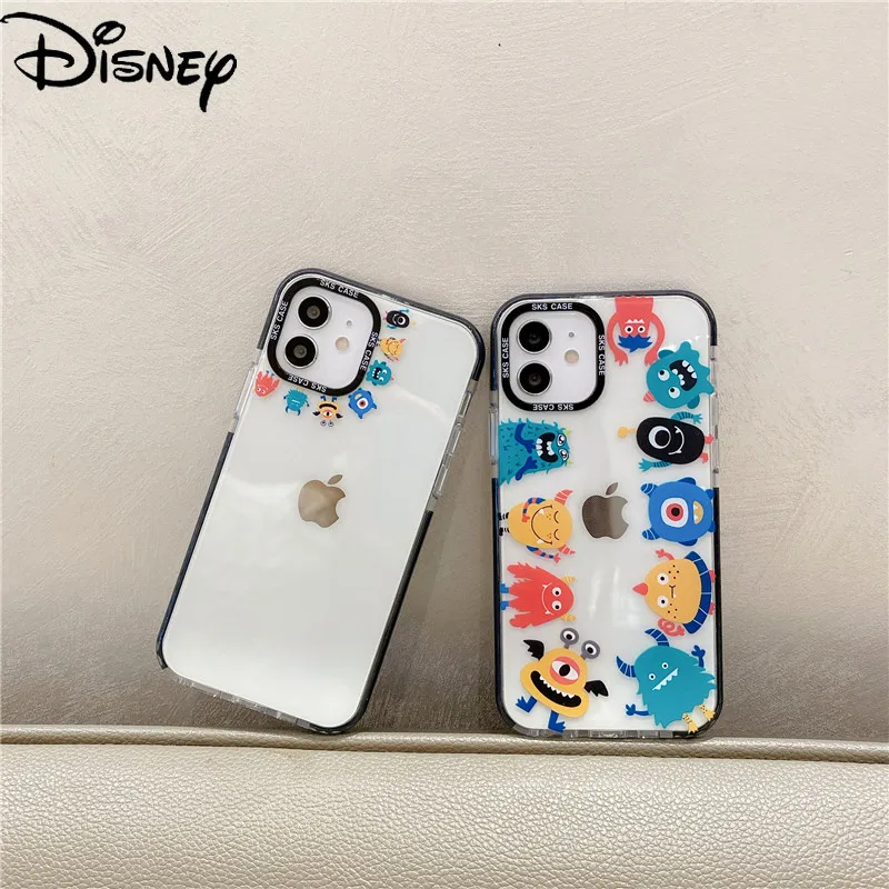 

Disney Cute Cartoon Phone Case for iPhone12mini/11promax/12pro/xs/xsmax/se/xr/7/8/7plus/8p Monster University Couple Phone Cover