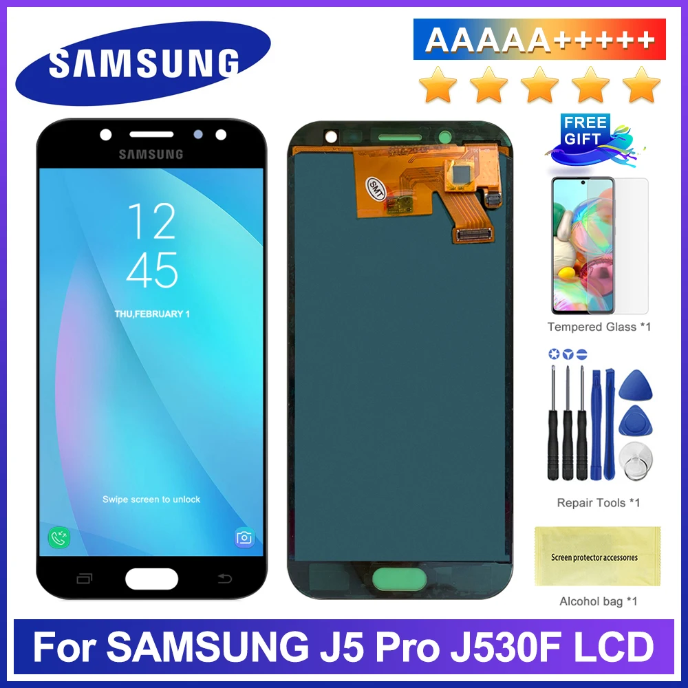 

Adjustable LCD Galaxy J530 2017 For Samsung J5 2017 Display Touch Screen Digitizer J5 Pro J530 J530F LCD 5.2'' inch