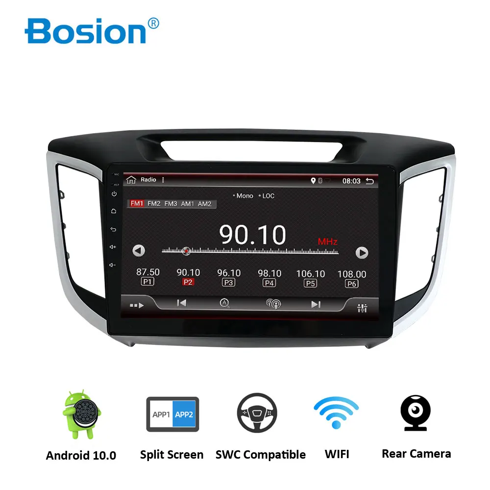 Автомобильный мультимедийный плеер Bosion 2din 2.5D HD 10 1 &quot Android 0 DVD для Hyundai IX25 головное
