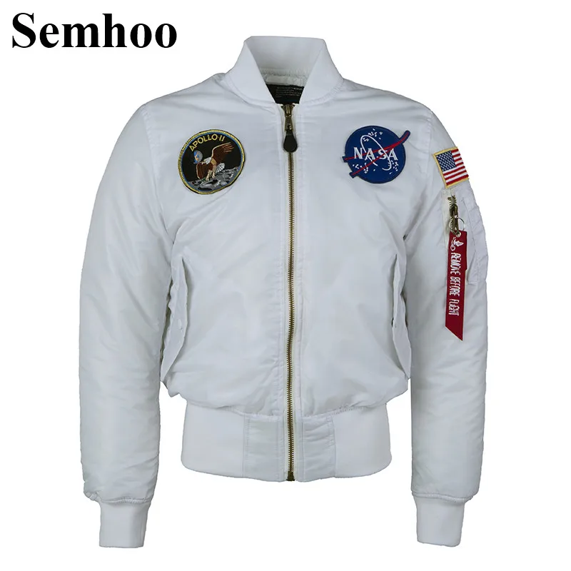 

Winter thick loose bomber jacket MA-1 cotton clothing men and women couple collar embroidery men's jacket plus size XXS---XXL