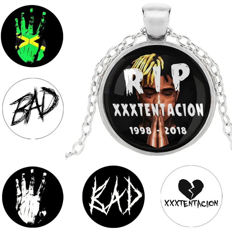 Rip XXXTentacion ожерелье хип-хоп рэпер кулон плохой логотип убить руку символ