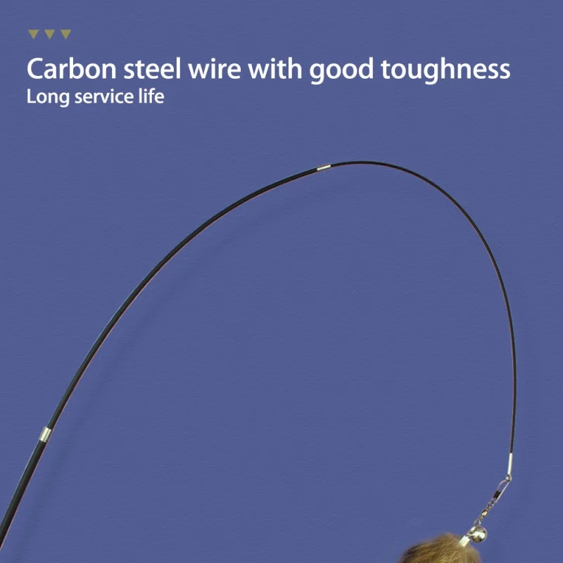 

Funny Cat Stick, Fox Hair Replacement Head, Good Toughness And Long Service Life Cat Interactive Pet Products