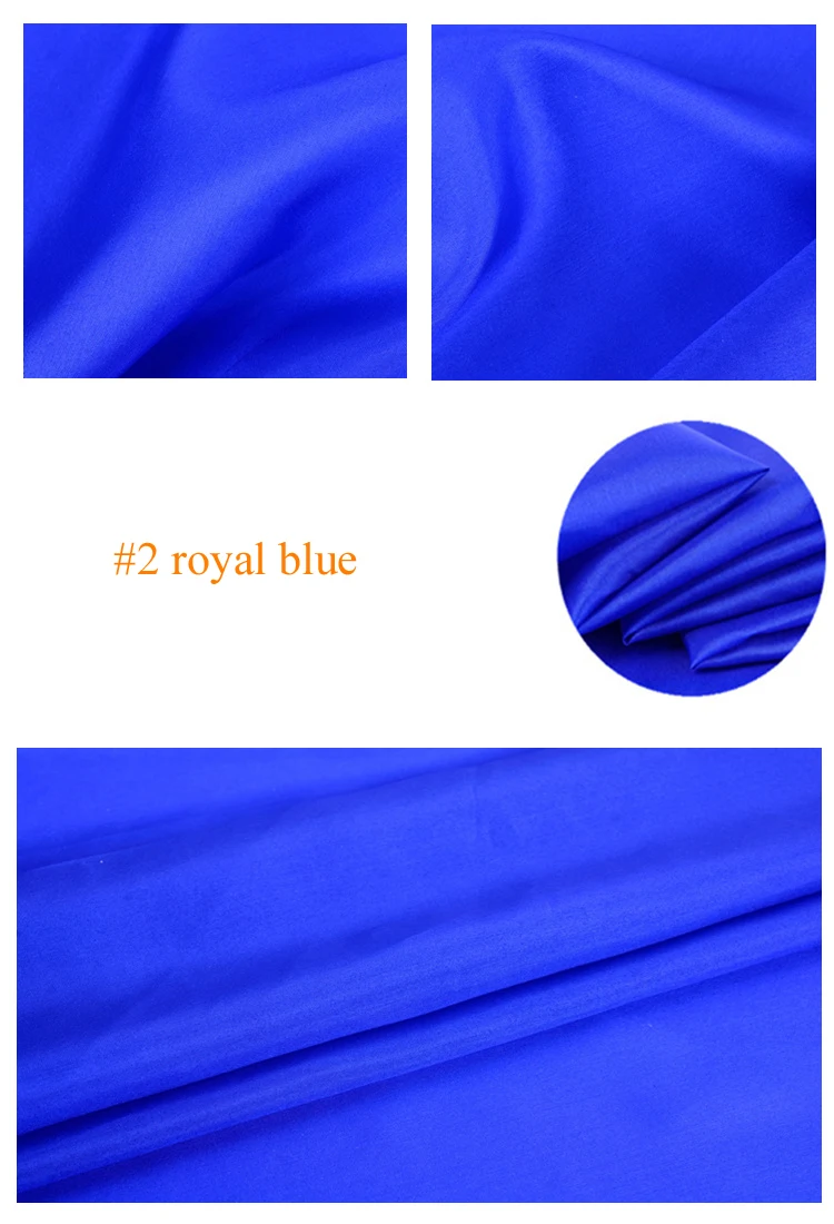 2 royal blue Чистый шелк тутового шелкопряда подкладка ткань habutai Tissu - Цвет: 2 royal blue