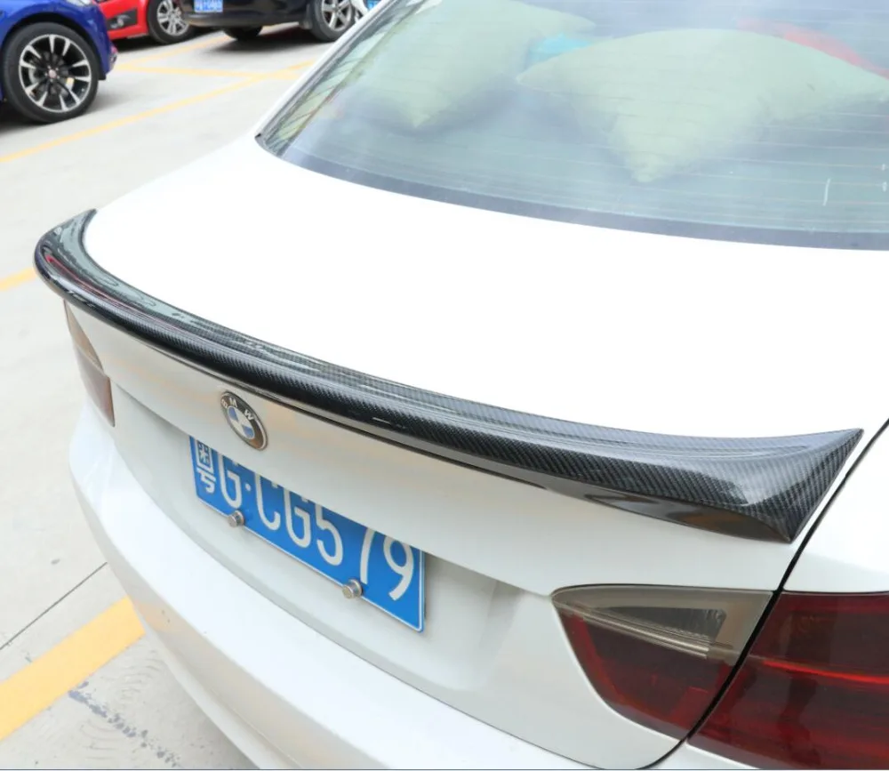 Углеродное волокно заднего крыло багажника выступ Спойлеры подходит для 05 11 BMW 3