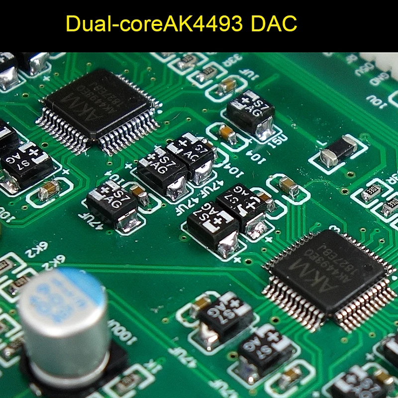 Двухъядерный AK4493 DSD USB оптический коаксиальный bluetooth 5 0 аудио декодер с OLED