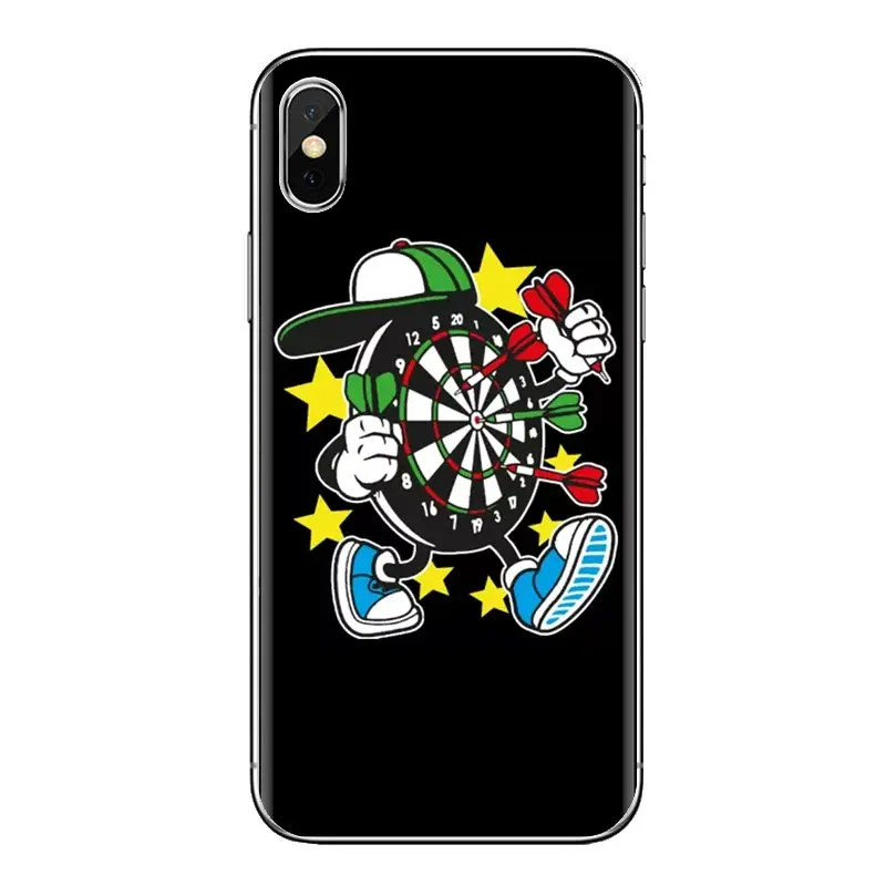 Transparent Soft Shell Covers For Xiaomi Redmi 4 3 3S Pro Mi3 Mi4 Mi4i Mi4C Mi5 Mi5S Mi Max Note 2 Fashion Simple Dart Games |