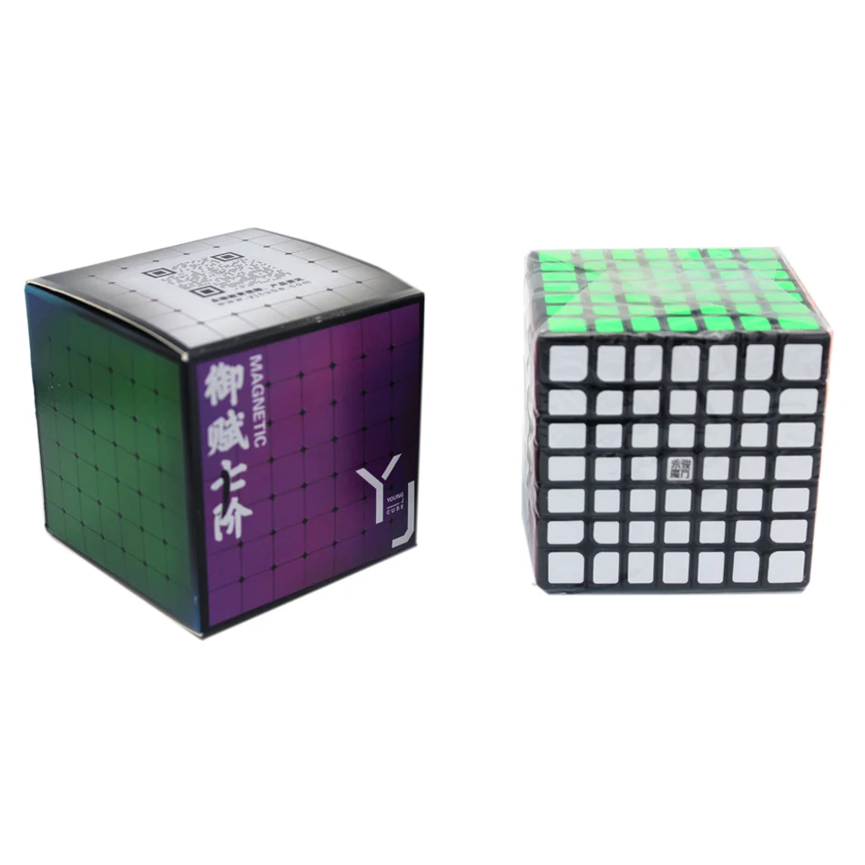 YJ YuFu 7x7x7 кубик Рубика Магнитный магический скоростной куб YongJun Stickerless