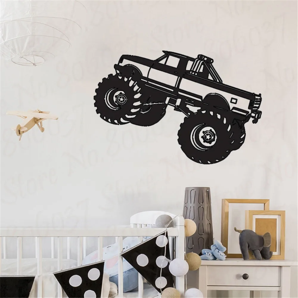 Фото Monster Truck Wall Decal Sticker Decor Boy Room Bedroom Auto Playroom Vinyl Home WL1149 Дом и сад Monster Truck Wall Decal Sticker Decor Boy Room Bedroom Auto Playroom Vinyl Home WL1149 Дом и сад