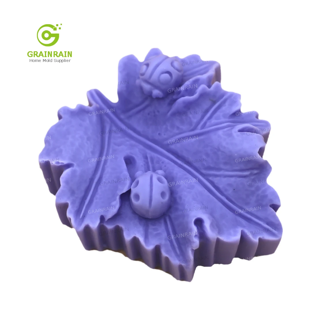 Форма в форме листа зернистости силиконовая форма для мыла ручной работы