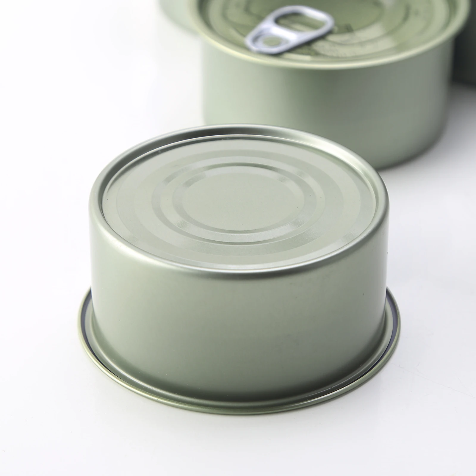 Round Tin Storage Can Press In Machine Seal Tin Can with Ring Lid Bottle Container for Chilli Sauce Tea Storage Jar Cosmetic Box