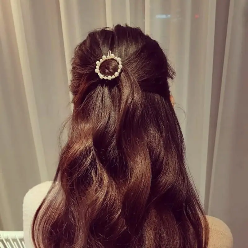 Новинка 1 шт. модная жемчужная заколка для волос имитация бусин Цветочная палочка