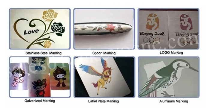 Портативная компактная волоконная лазерная маркировочная машина 20 Вт 30 50 с CE |