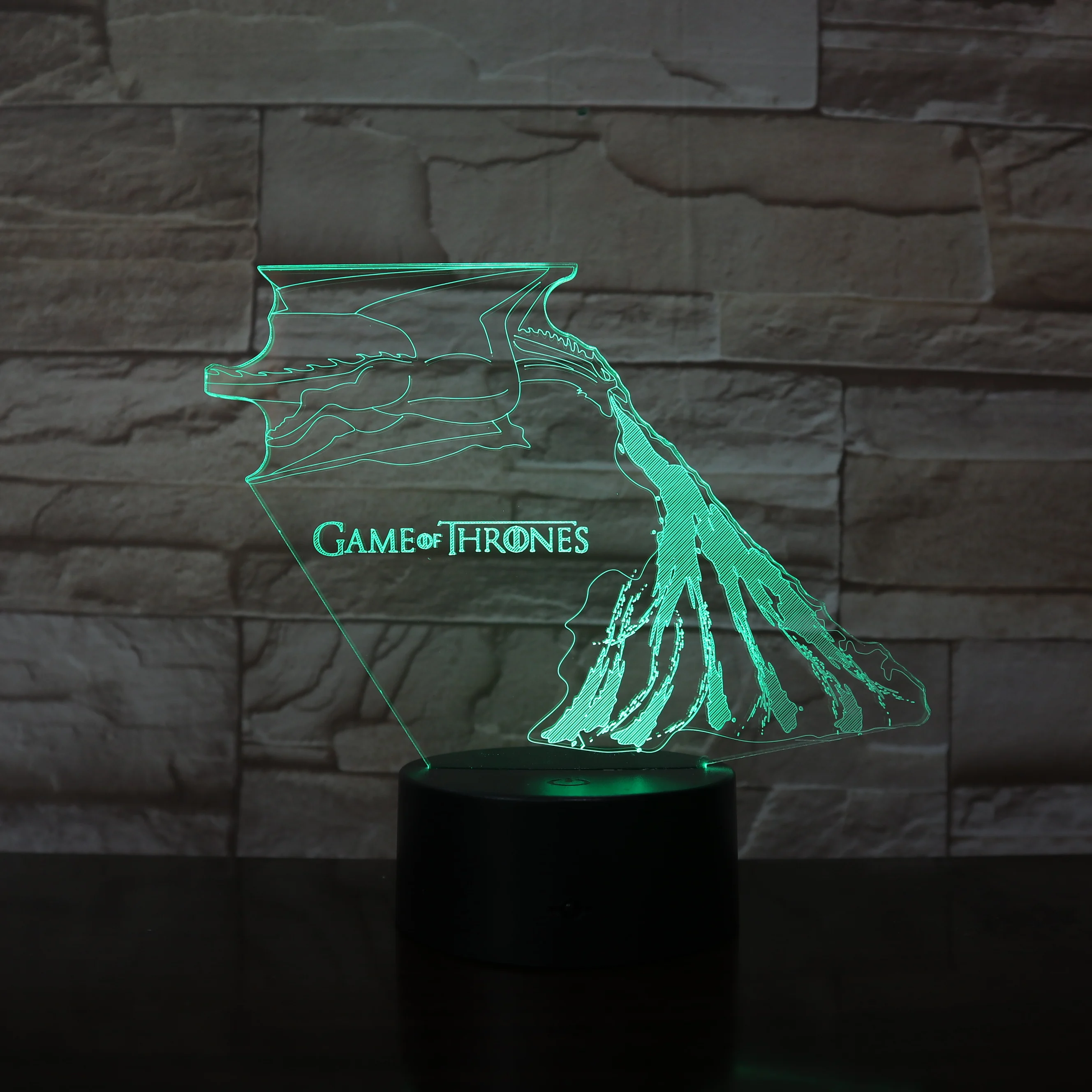 

House Stark Wolf Ice and Fire 7 Colors Change 3D LED Night Light Sleep Bedroom Decor Lamp Boys Table LED Light Gift Dropshipping