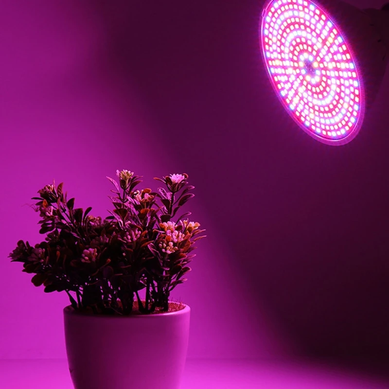 E27 290 светодиодный светильник полного спектра для выращивания растений для комнатных теплиц и овощей