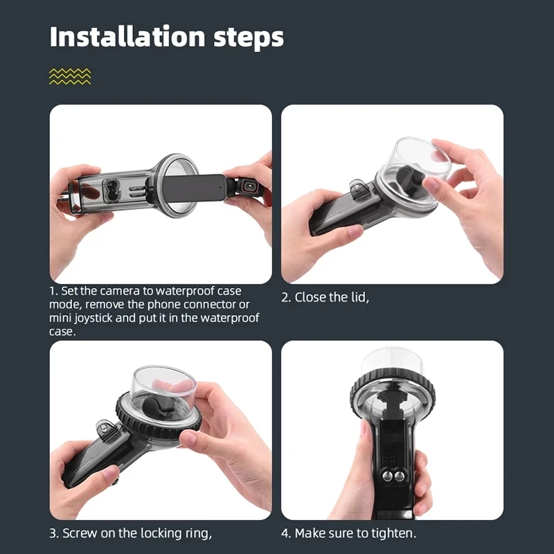 Водонепроницаемый чехол с водонепроницаемостью на глубине до 60 м для DJI OSMO Pocket 2 |