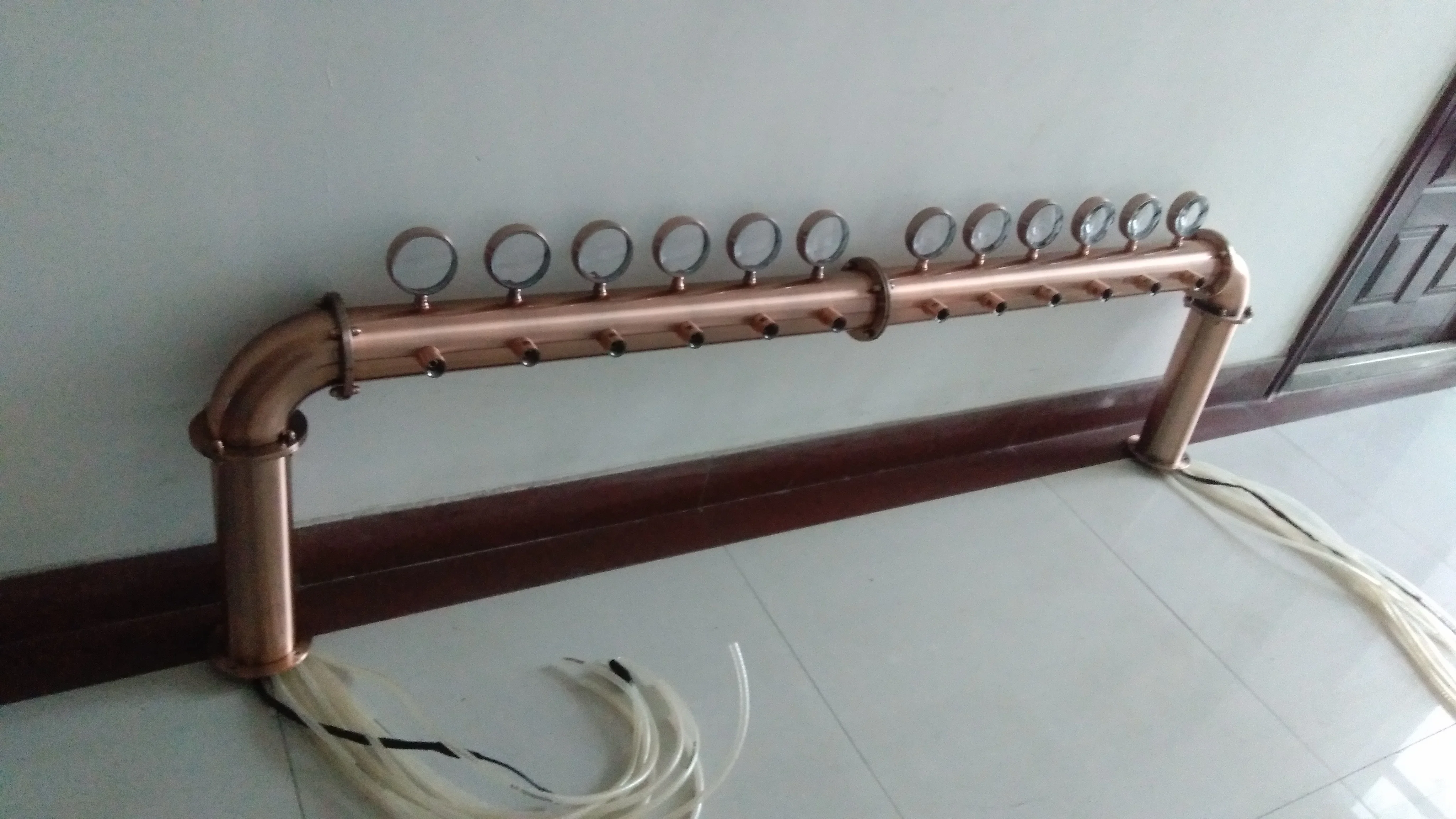 Домашний пивоваренный 12 кран бронзовый цвет нержавеющая сталь Пивная башня мост