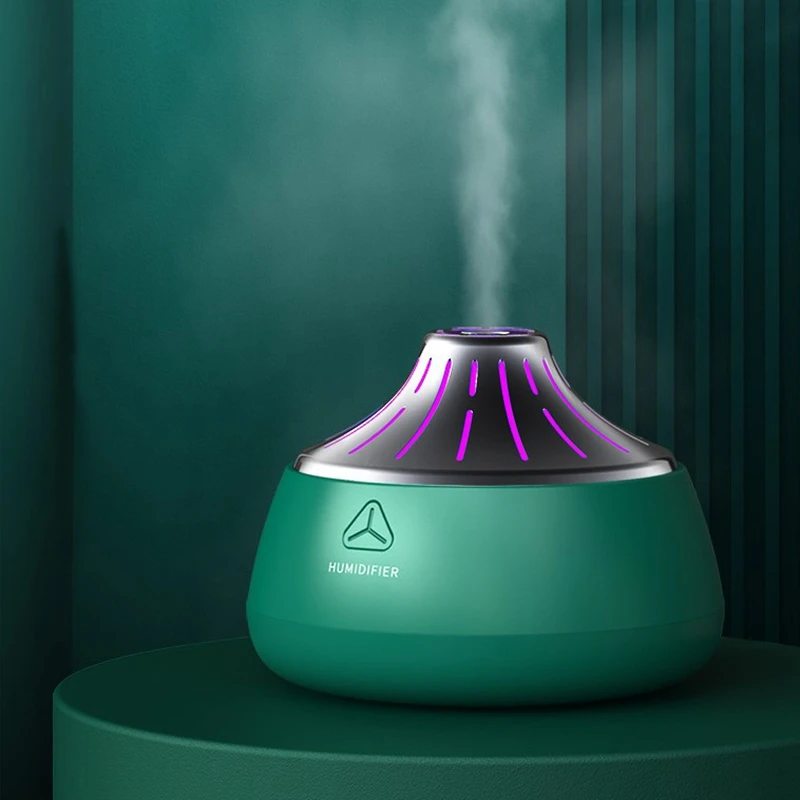 

HOT Volcanic Humidifier USB Ultrasonic Aroma Diffuser Cool Mist Maker Air Humidifier Purifier with Lights