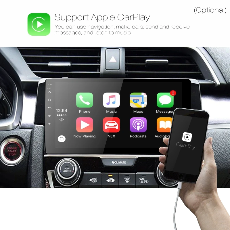 Dinpei Android 9 0 автомобильный Радио мультимедийный плеер для Honda Civic 2016 2017 2018 gps