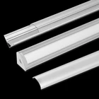 Алюминиевый профиль 2-30 шт.лот, V-образный угол 45 градусов, 0,5 м для светодиодных лент 3528 5050 5630, канал для светодиодных алюминиевых каналов
