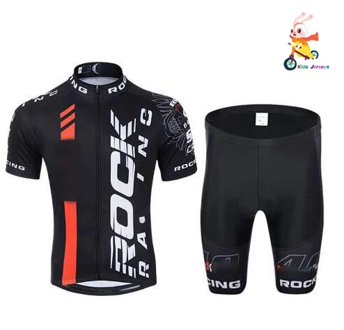 Ralvpha Детский комплект для велоспорта 2020 Pro Team Rock Cycle Джерси Mtb с коротким рукавом