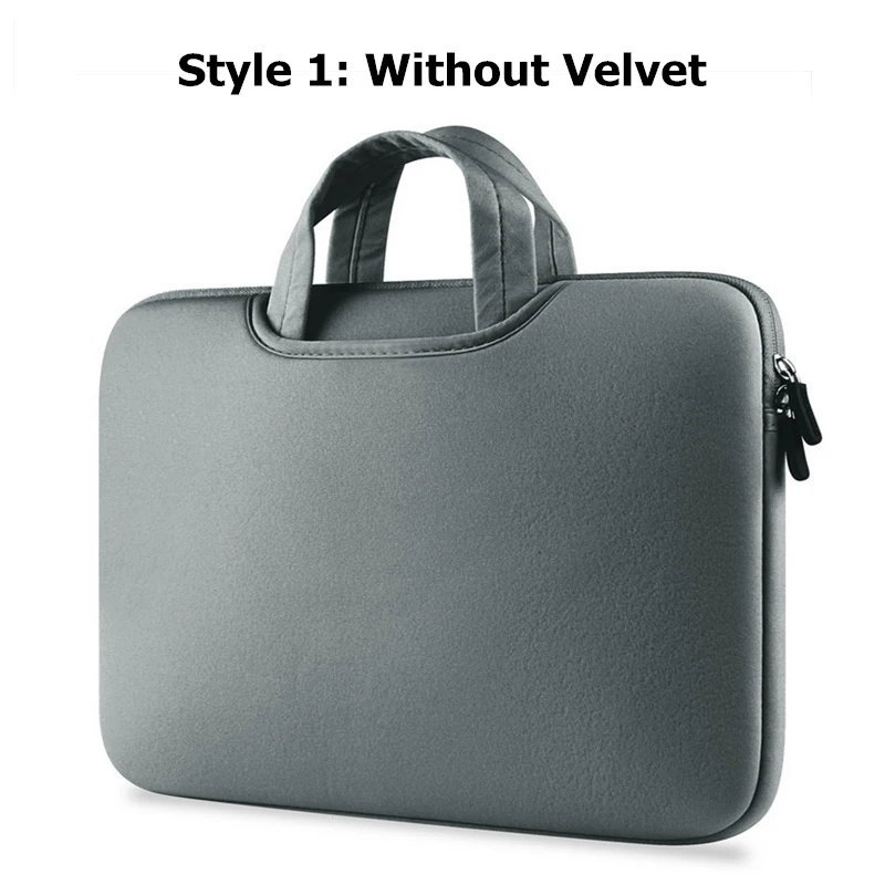 Grey no Velvet Чехол для ноутбука 11 12 13 14 15 15,6 сумка для ноутбука деловая сумка для Macbook Air Pro 13,3 15,4 для hp lenovo Dell Xiaomi - Цвет: Grey no Velvet