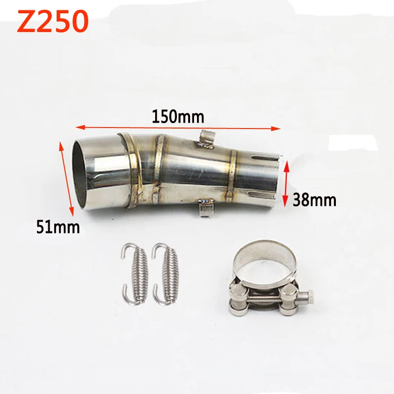 Мотоцикл выхлопной глушитель трубы средней разъем адаптера подходит для kawasaki Ninja