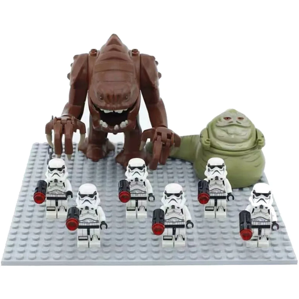 10 шт./лот Звездные войны Dewback + 8 Jabba блоки Lepining строительные игрушки для детей