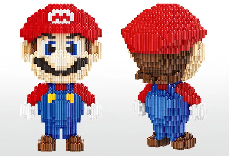 

Micro super game mario building bricks cartoon Connecting Block assemble toys model gifts for children